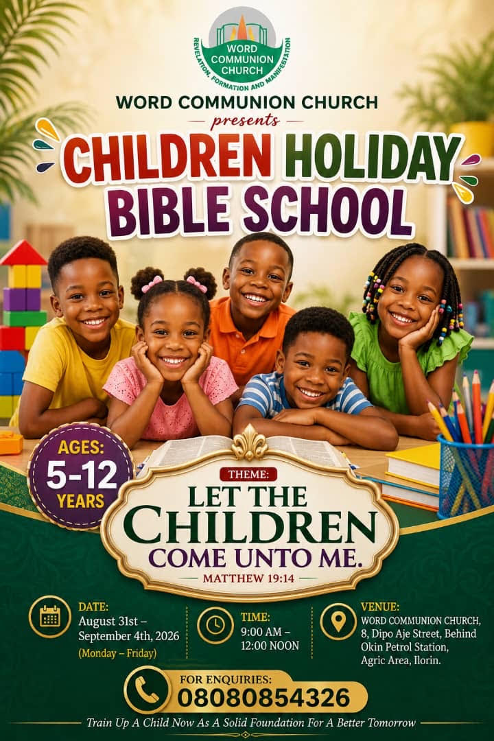 Children Holiday Bible Schoo Word Communion Church
